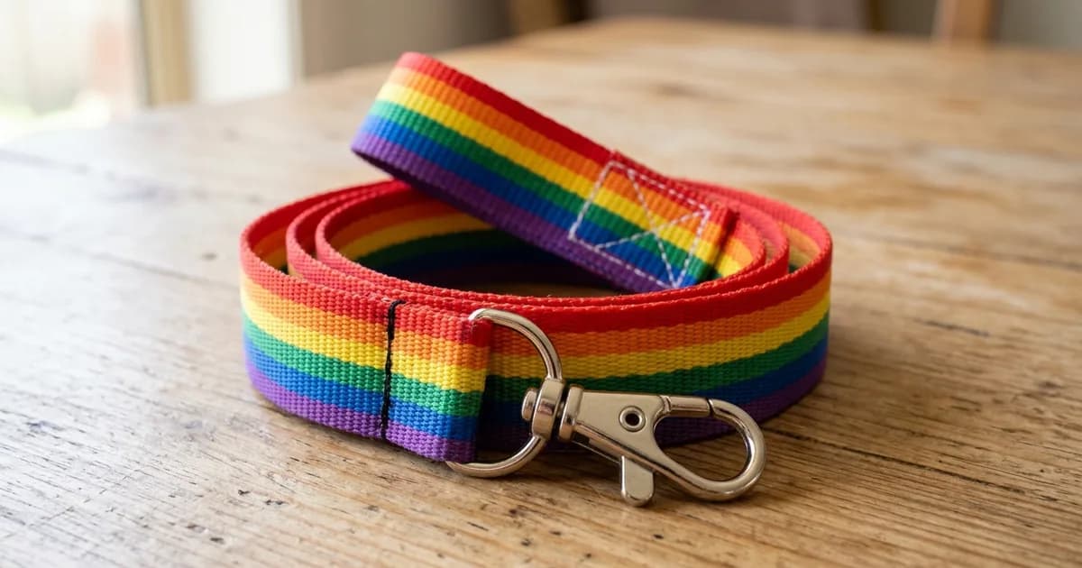 Rainbow lanyards